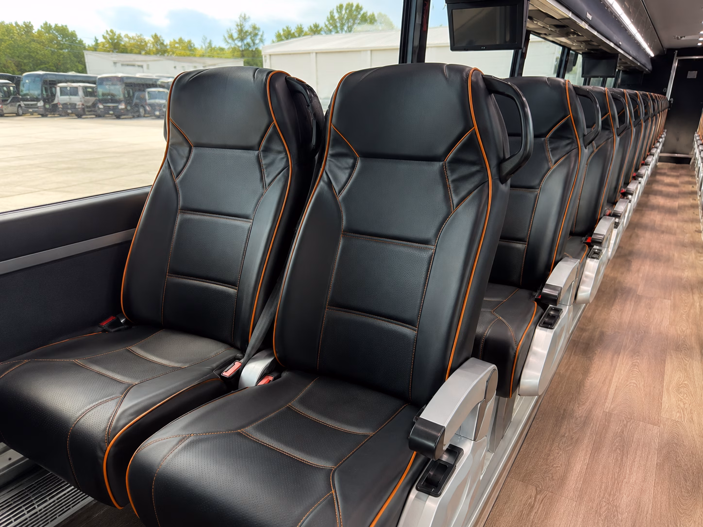 draper charter bus rental inside