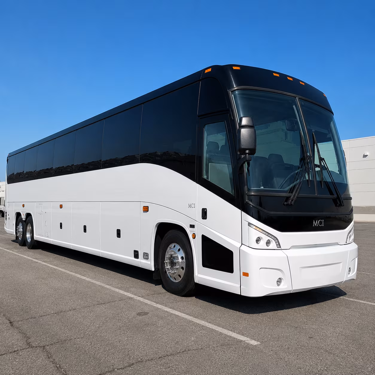 sandy charter bus rental exterior