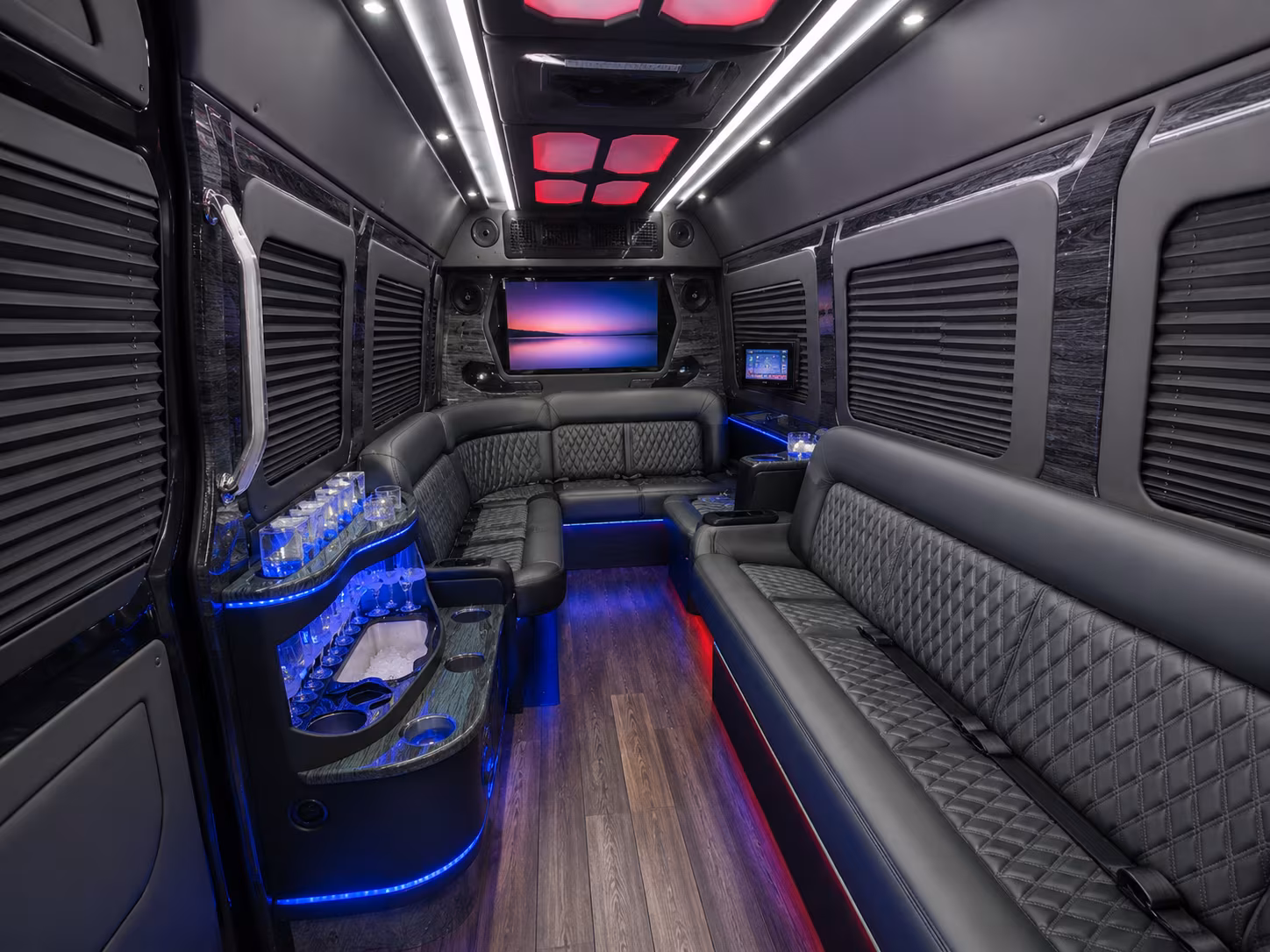 west valley city 40 passenger party bus inside