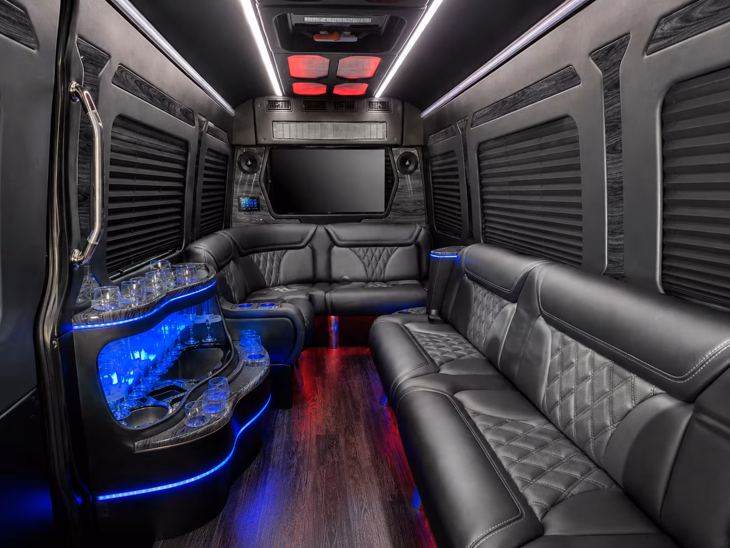 west valley city 50 passenger party bus interior